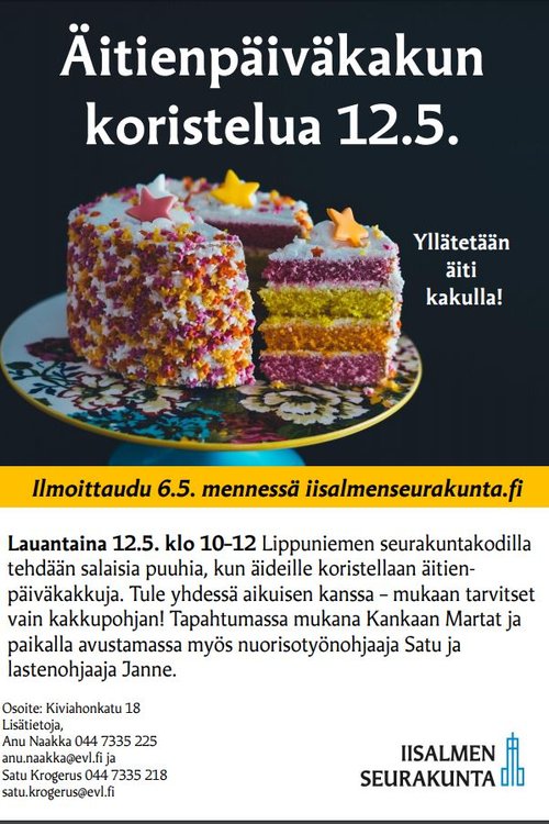 Kakunkoristelu aamupäivä Kakunkoristelu aamupäivä