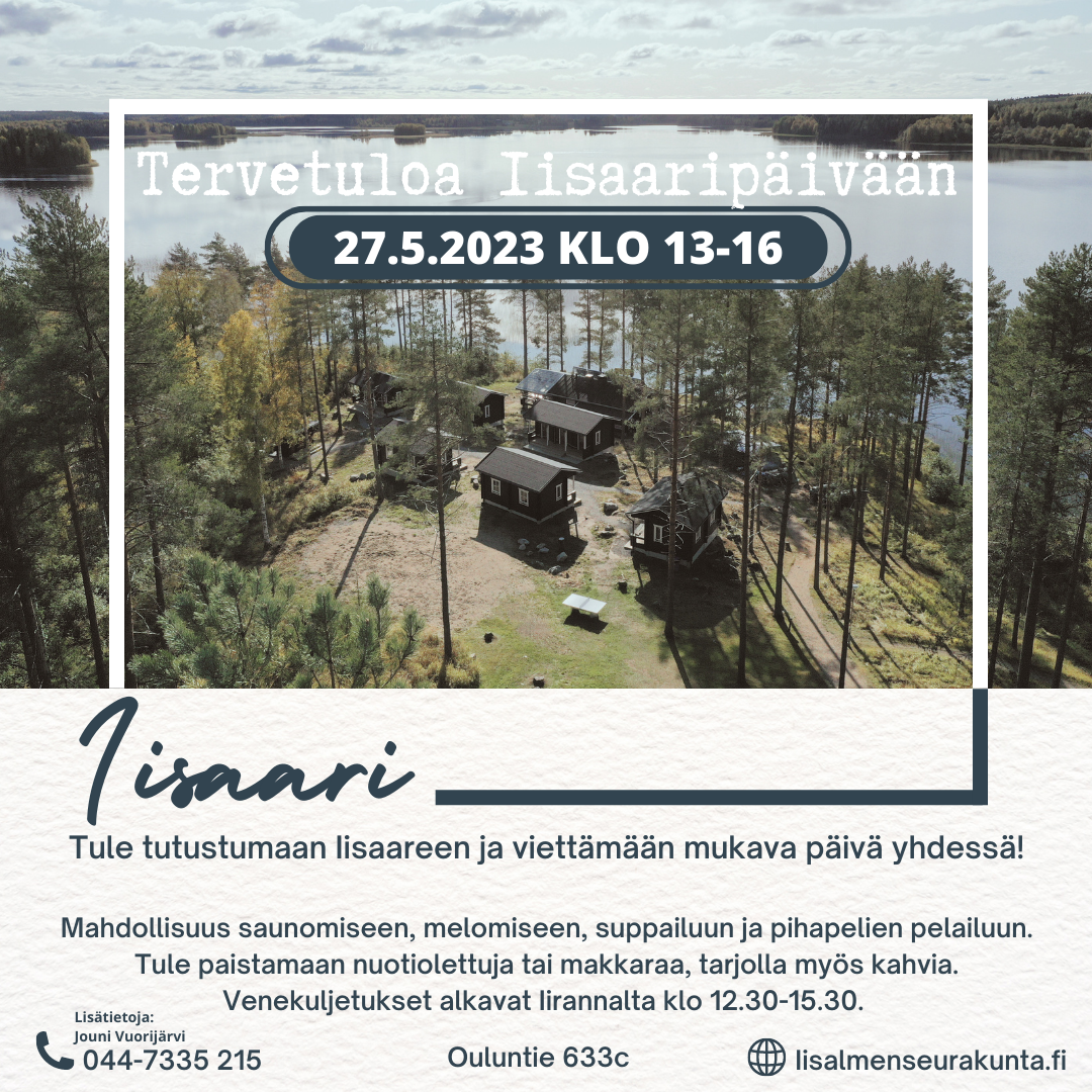 Kuvassa iisaaripäivän mainos