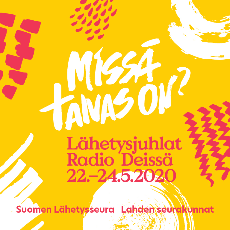 Lähetysjuhlan logo kuvassa