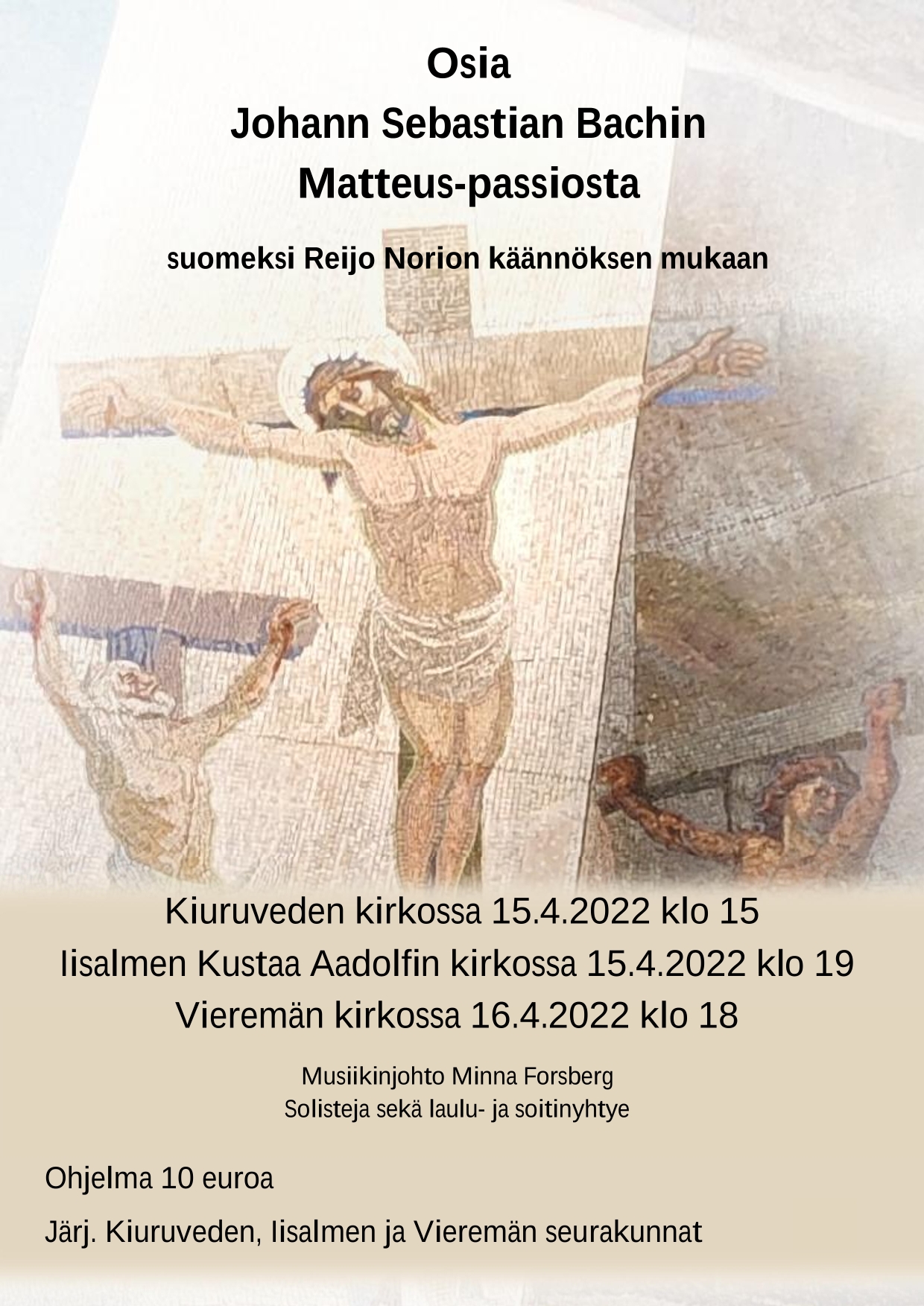 Matteus-passio Kustaa Aadolfin kirkossa
