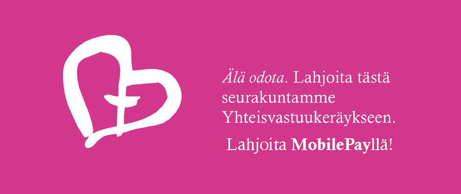 Lahjoita Mobilepayllä.